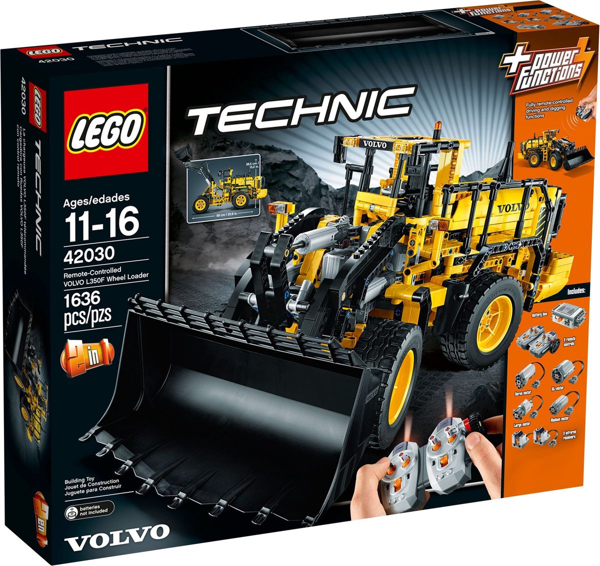 Lego Technic set Volvo L350F Wiellader (RC) - 42030