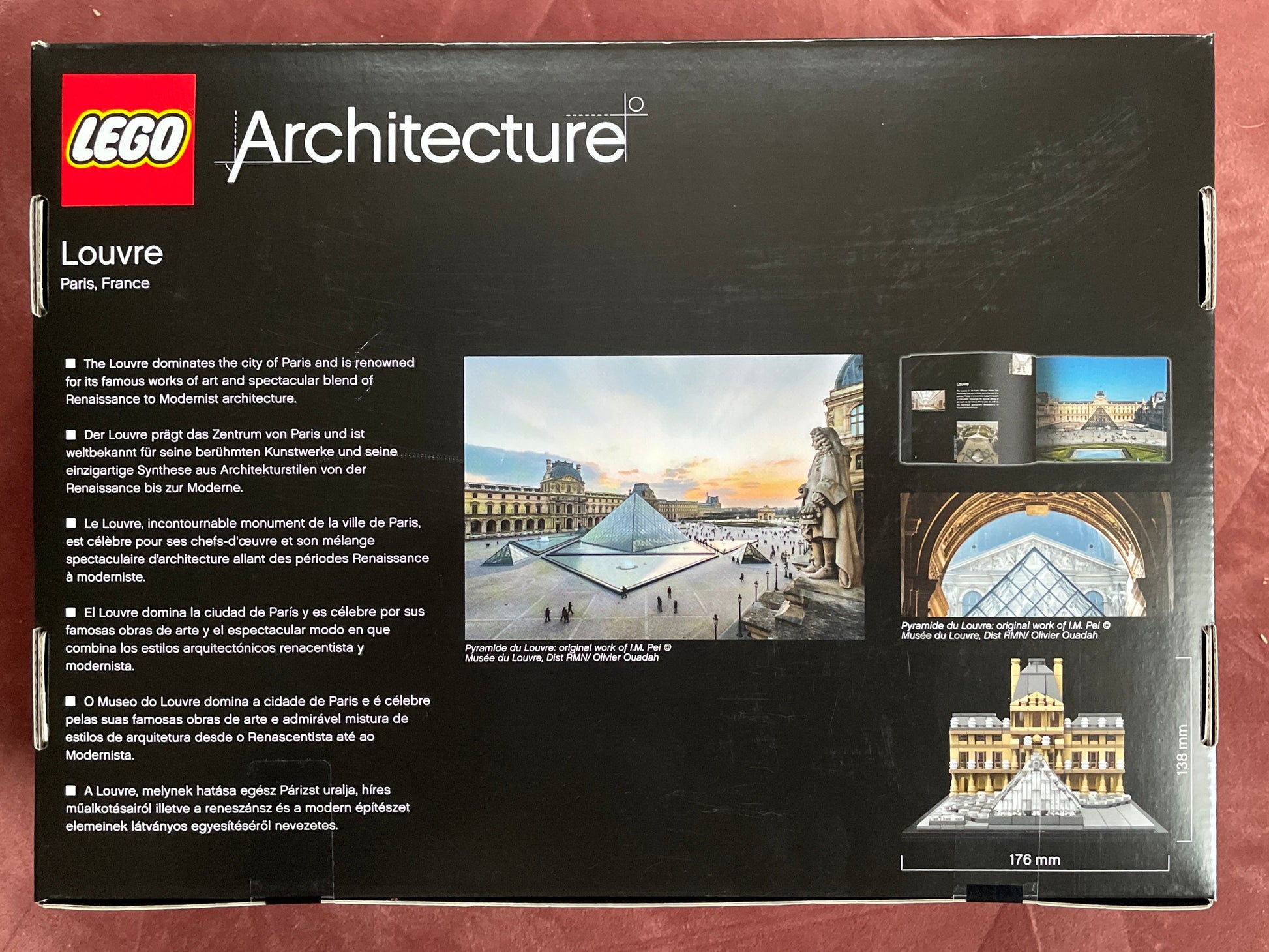 Lego architecture set Louvre 21024