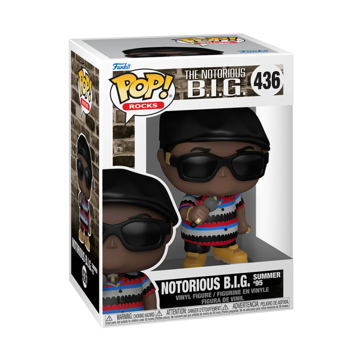 Notorious B.I.G POP! Rocks Vinyl Figure Biggie - Beat The Summer Jam 9 cm