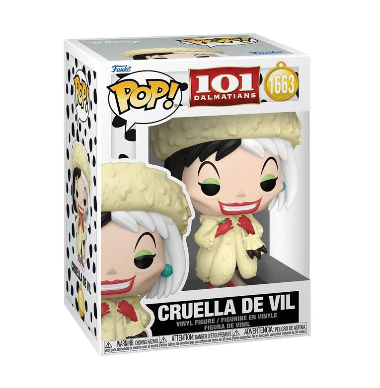 01 Dalmatians POP! Disney Vinyl Figure – Cruella De Vil – No. 1663