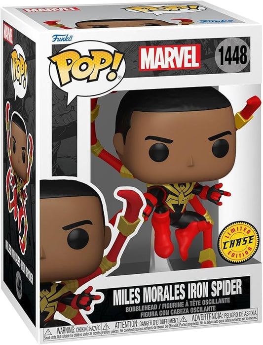 Spider-Man Comics POP! TV Vinyl Figure – Miles Morales Iron Spider (Chase Edition) 9 cm