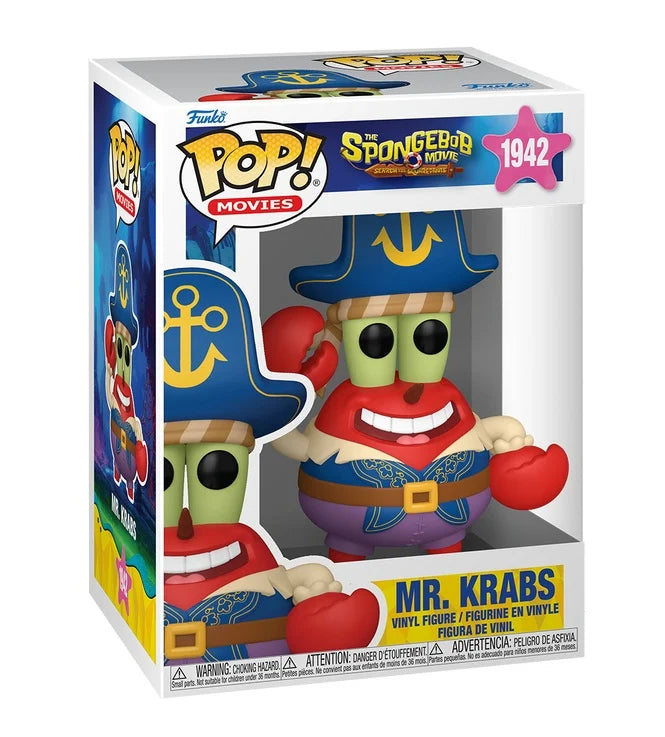 The SpongeBob Movie POP! Movies Vinyl Figure – Mr. Krabs (Pirate) – No. 1942