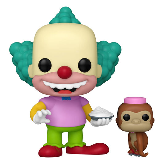 The Simpsons POP! Buddy TV Vinyl Figure – Krusty & Tenny – 9 cm