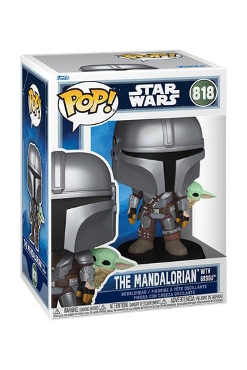 Star Wars POP! Vinyl Figure – The Mandalorian with Grogu – No. 818