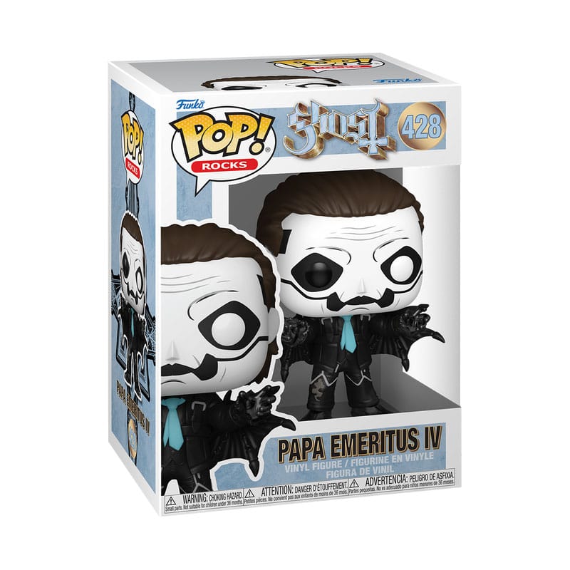 Ghost POP! Rocks Vinyl Figure – Papa Emeritus IV (Bat Outfit, Glitter) – 9 cm
