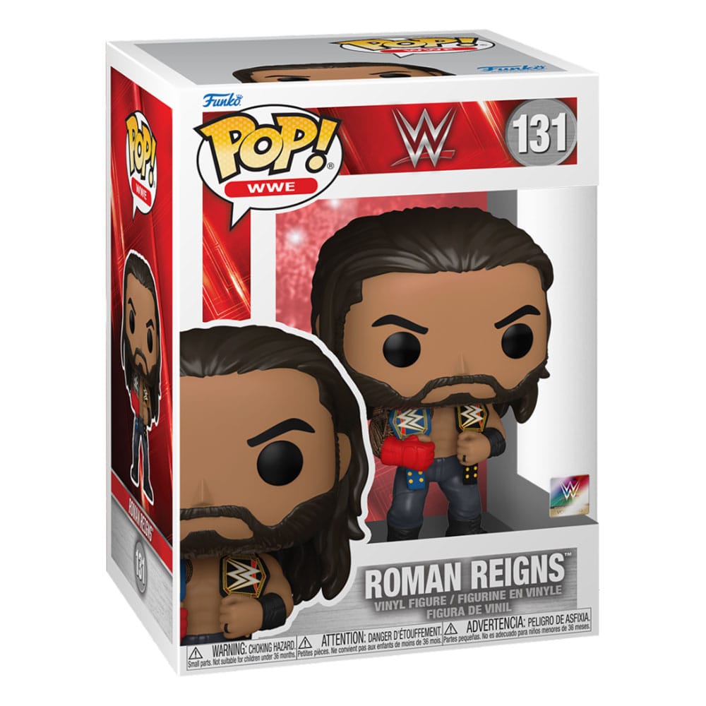 WWE POP! Vinyl Figure – Roman Reigns w/Belts – 9 cm