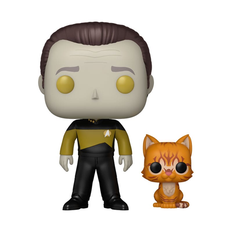 Star Trek POP! & Buddy TV Vinyl Figure – Data with Spot – 9 cm