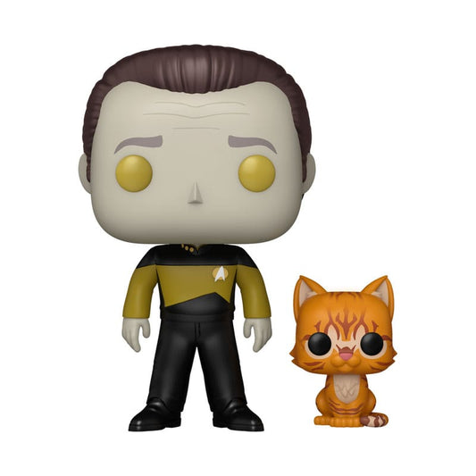Star Trek POP! & Buddy TV Vinyl Figure – Data with Spot – 9 cm