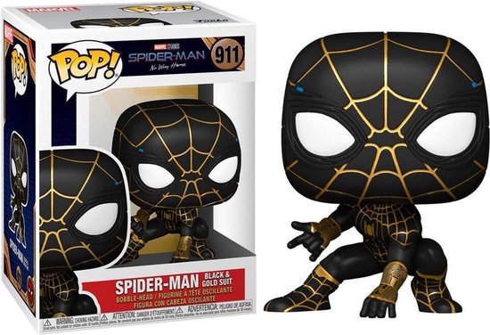 Spider-Man: No Way Home POP! Vinyl Figure Spider-Man (Black & Gold Suit) 9 cm