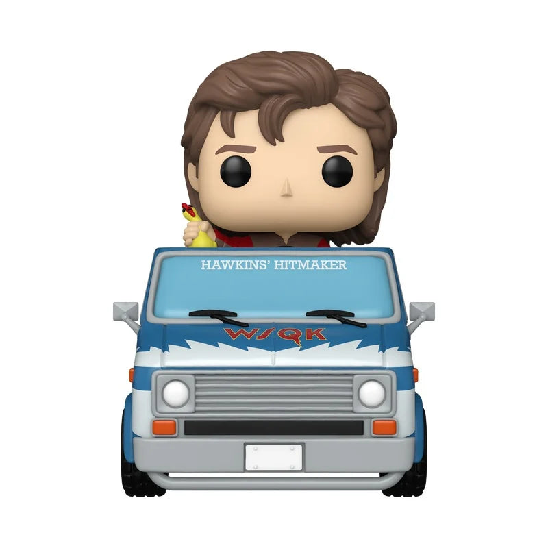 STRANGER THINGS Season 5 – POP! Ride Deluxe Vinyl Figure – Steve with Squawk Van