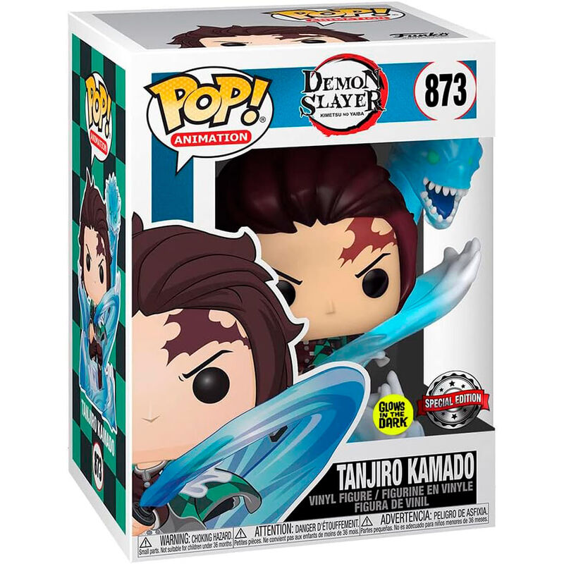 Demon Slayer Kimetsu no Yaiba POP figure, Tanjiro Kamado (glow in the dark) Exclusive 9cm