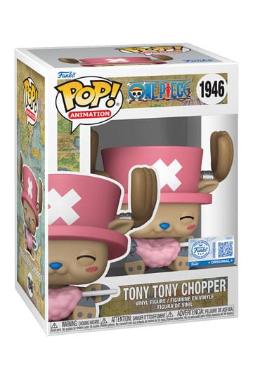 One Piece POP! Animation Vinyl Figure – Tony Tony Chopper with Cotton Candy (Exclusive) – 9 cm