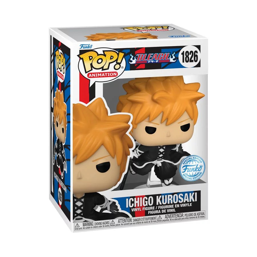 Bleach POP! Animation Vinyl Figure – Ichigo Kurosaki (Getsuga Tenshou Technique) Exclusive – 9 cm