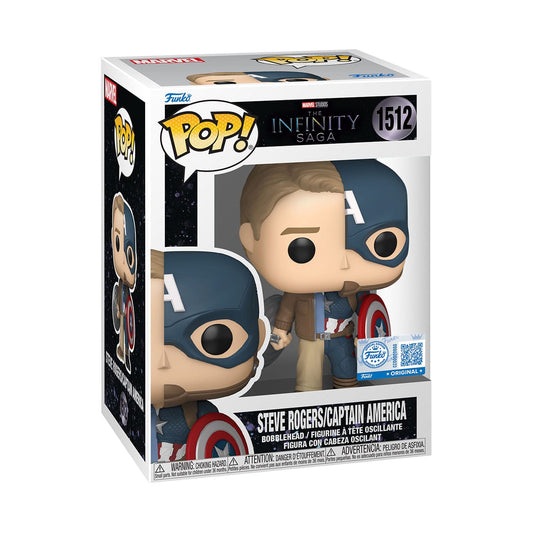 Marvel POP! Vinyl Figure – Split Captain America/Steve Rogers (Exclusive) – 9 cm