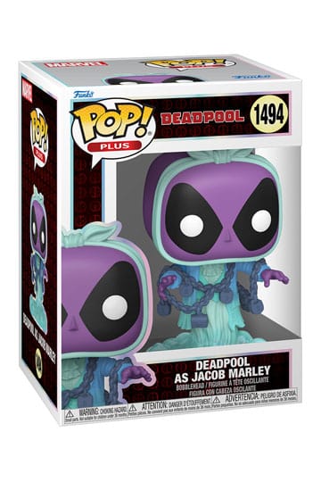 Marvel POP! Plus Vinyl Figure – Deadpool as Jacob Marley – 9 cm