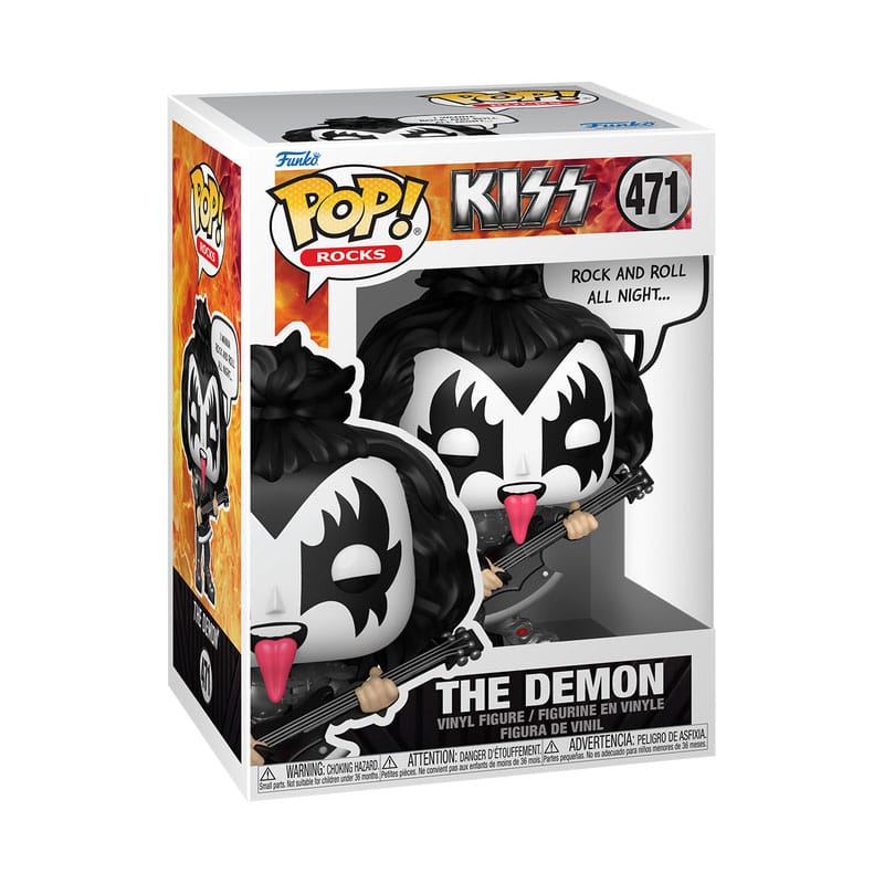 KISS POP! Sayings Vinyl Figure – The Demon (R&R All Nite) – 9 cm