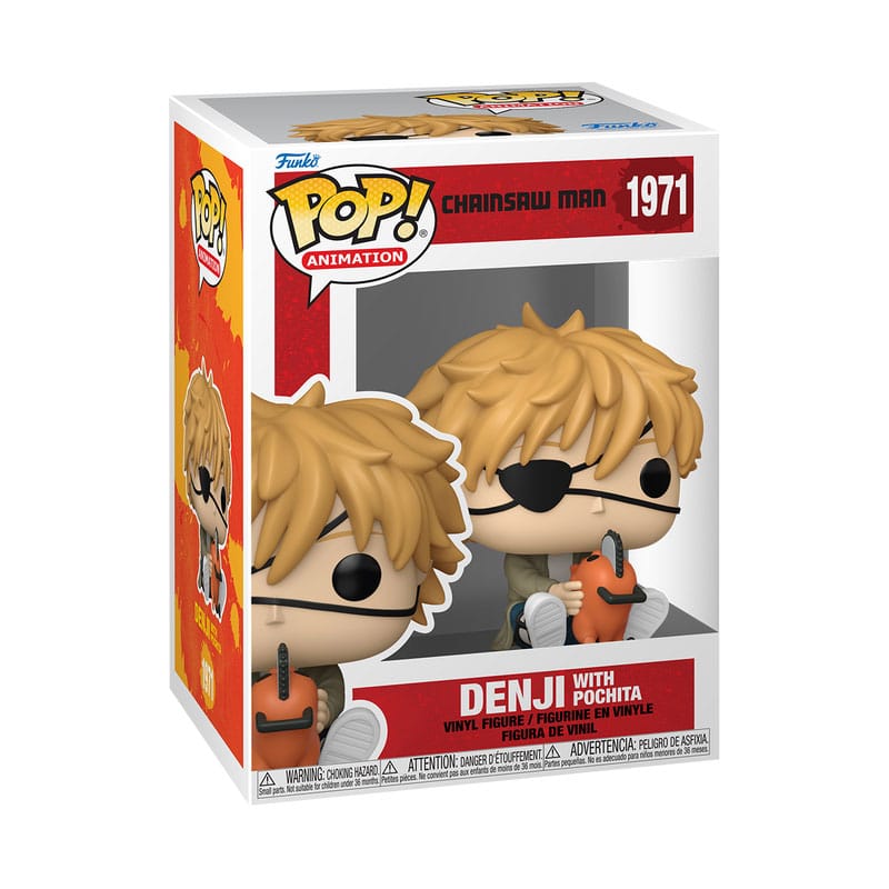 Chainsaw Man POP! Animation Vinyl Figure – Denji & Pochita – 9 cm