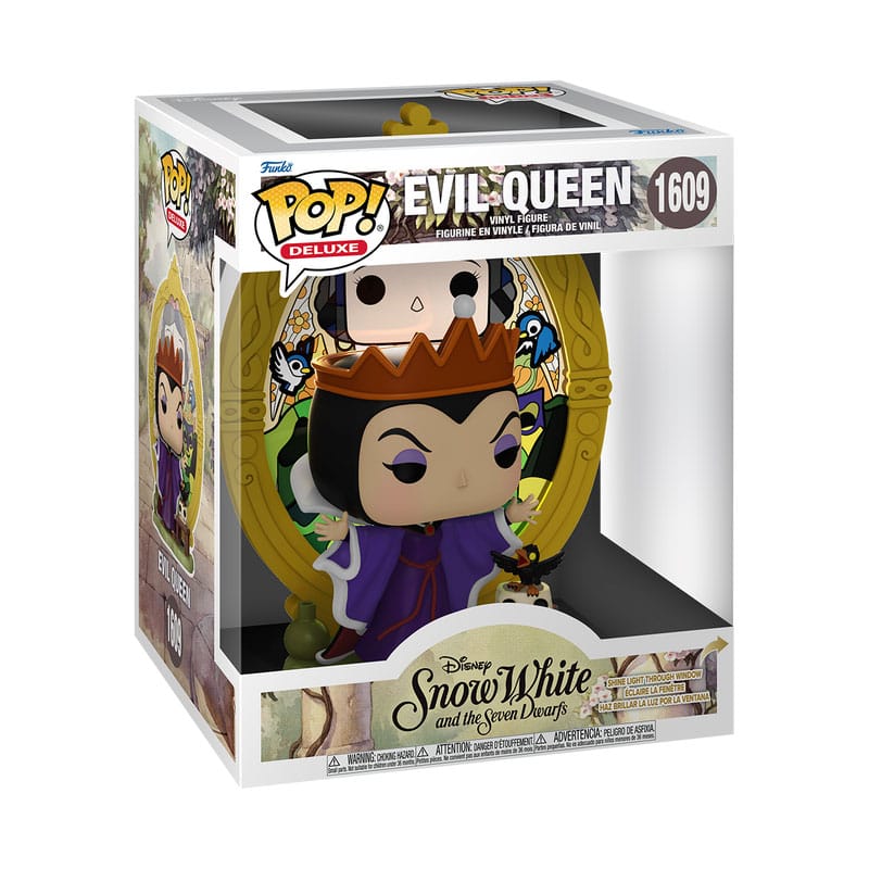 Disney Villains POP! Deluxe Vinyl Figure – Evil Queen (Glass) – 9 cm