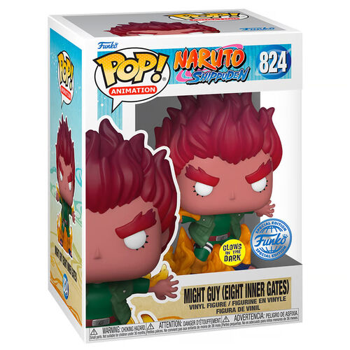Naruto Shippuden POP figure, Might Guy (glow in the dark) Exclusive 9cm