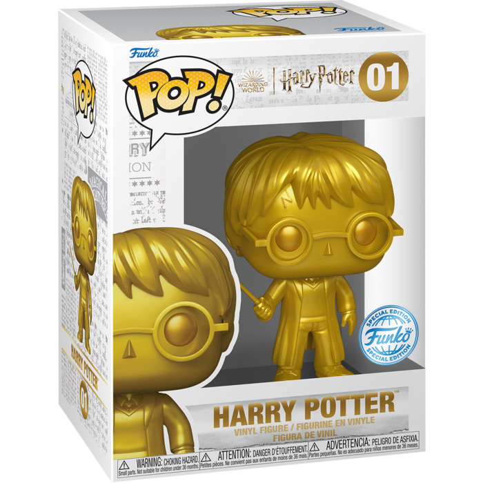 Harry Potter POP! Movies Vinyl Figure Gold Harry Potter (9 cm) - Exclusive Version