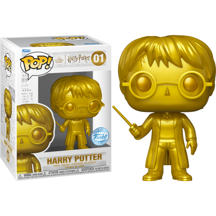 Harry Potter POP! Movies Vinyl Figure Gold Harry Potter (9 cm) - Exclusive Version
