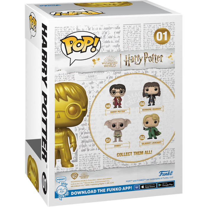 Harry Potter POP! Movies Vinyl Figure Gold Harry Potter (9 cm) - Exclusive Version