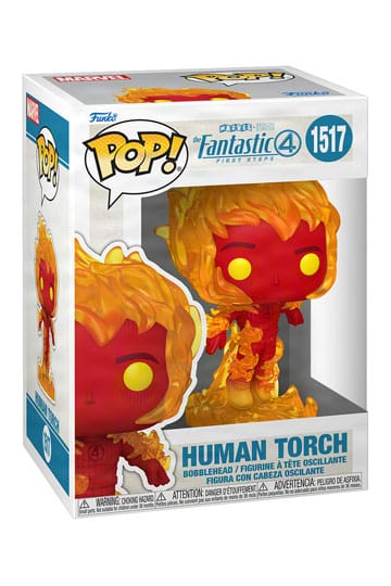 The Fantastic Four: First Steps POP! Marvel Vinyl Figure – Human Torch – 9 cm