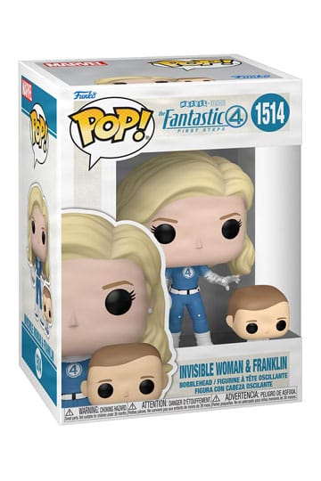 The Fantastic Four: First Steps POP! & Buddy Marvel Vinyl Figure – Invisible Woman & Franklin – 9 cm