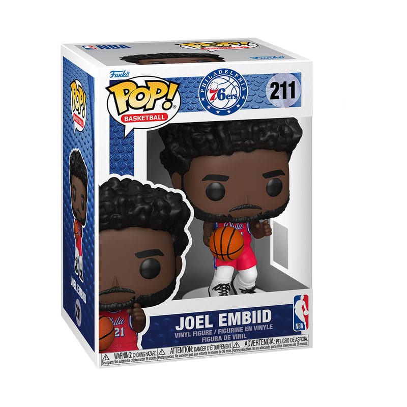 NBA LEGENDS – POP! Sports Vinyl Figure – Joel Embiid (Philadelphia 76ers) – 9 cm