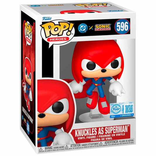 JLA & Sonic POP! Heroes Vinyl Figure – Knuckles as Superman – 9 cm