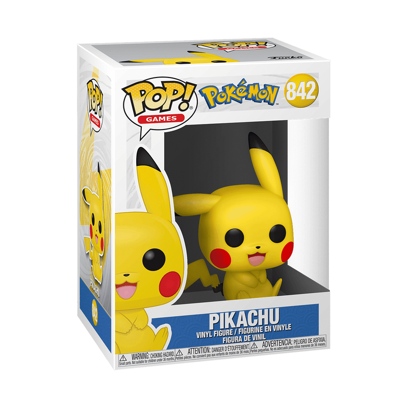 Pokémon POP! Games Vinyl Figure – Pikachu Sitting – 9 cm