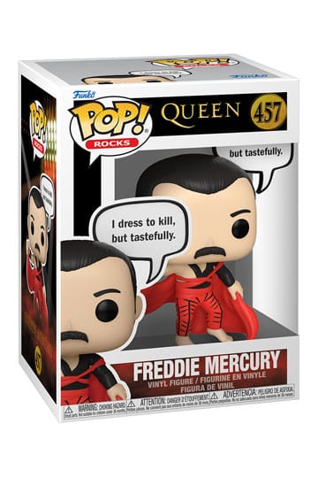 Queen POP! Rocks Vinyl Figure – Freddie Mercury (I Dress to Kill) – 9 cm
