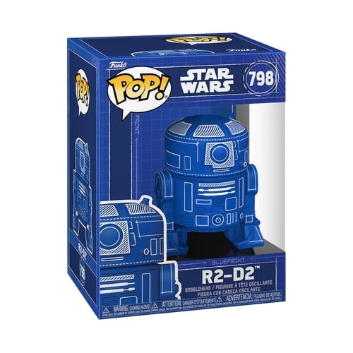 Star Wars POP! Vinyl Figure – R2-D2 (Blueprint) – 9 cm