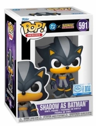 JLA & Sonic POP! Heroes Vinyl Figure – Shadow as Batman – 9 cm