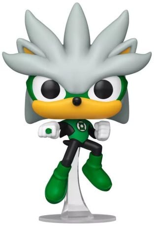 JLA & Sonic POP! Heroes Vinyl Figure – Silver as Green Lantern – 9 cm