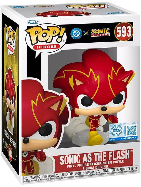JLA & Sonic POP! Heroes Vinyl Figure – Sonic as The Flash – 9 cm