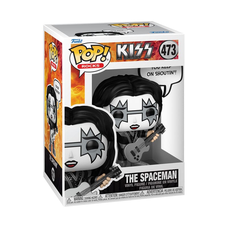 KISS POP! Sayings Vinyl Figure – The Spaceman (R&R All Nite) – 9 cm