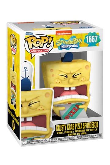 SpongeBob SquarePants 25th Anniversary POP! Vinyl Figure – SpongeBob with Pizza – 9 cm