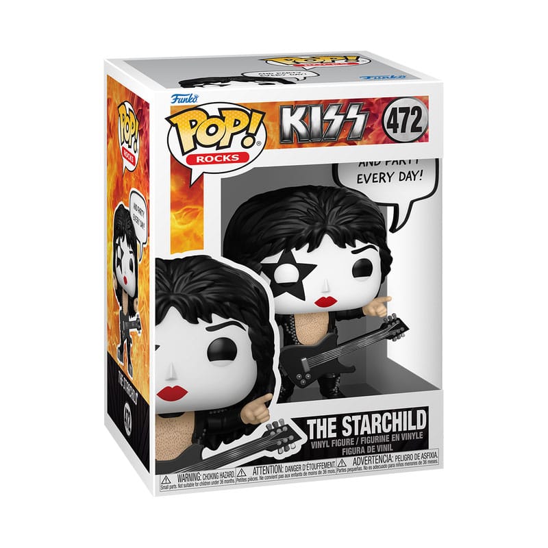 KISS POP! Sayings Vinyl Figure – The Starchild (R&R All Nite) – 9 cm