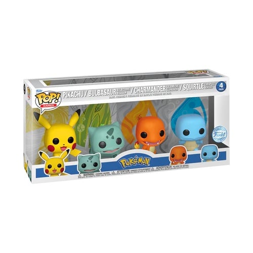 Pokémon POP! Games Vinyl Figures – Starters Pack (4) – 9 cm