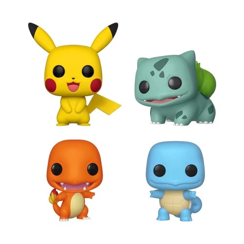 Pokémon POP! Games Vinyl Figures – Starters Pack (4) – 9 cm