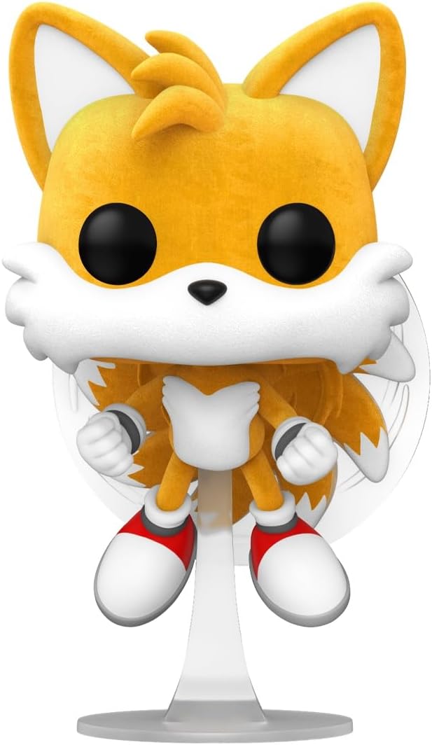 Sonic The Hedgehog POP! Games Vinyl Figure – Tails (Flying) (Flocked) Chase – 9 cm