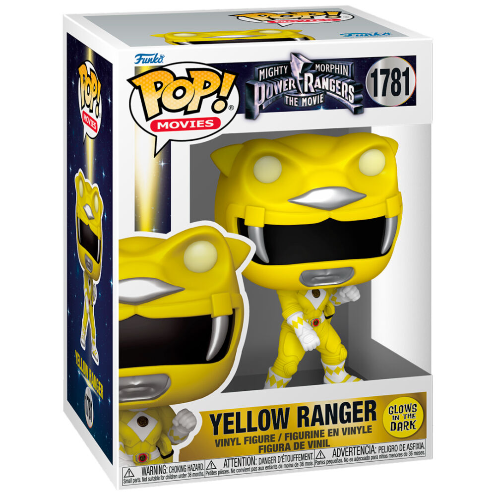 Funko POP! Movies: Mighty Morphin Power Rangers – The Movie – Yellow Ranger (GITD) 9 cm