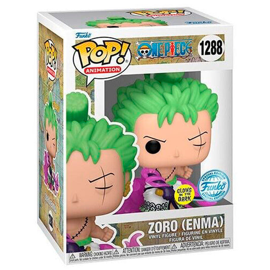 One Piece POP figure, Zoro Enma (glow in the dark) Exclusive 9cm