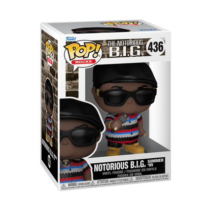Notorious B.I.G POP! Rocks Vinyl Figure Biggie - Beat The Summer Jam 9 cm