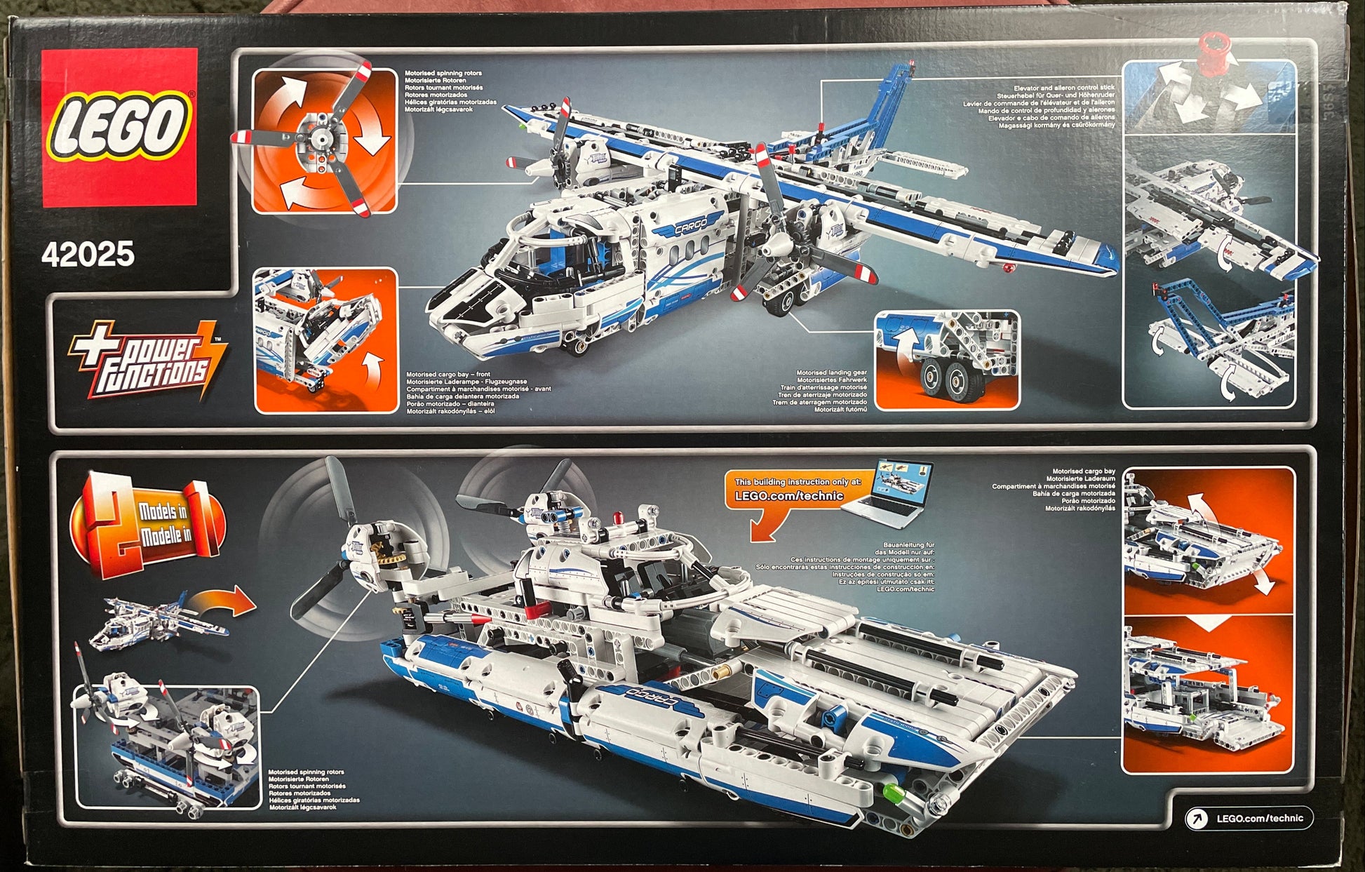 Lego Technic set Vrachtvliegtuig - 42025