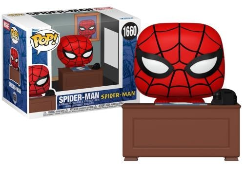Funko POP! Premium – Marvel Meme: Spider-Man with Desk (N° 1660)