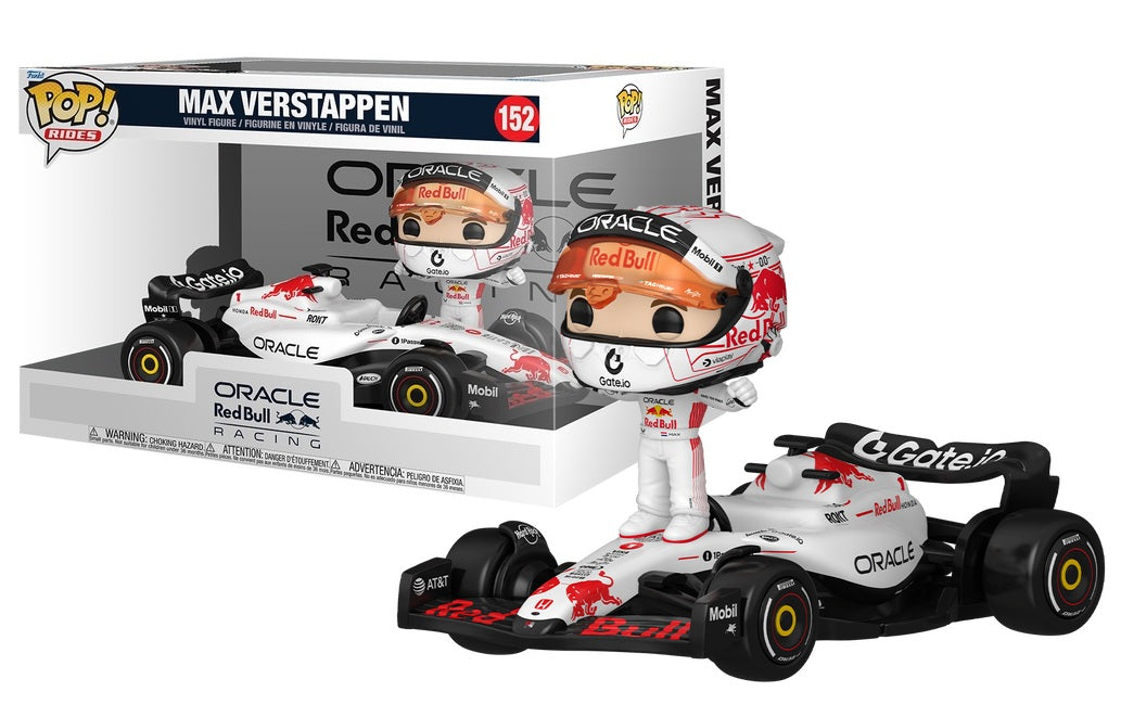 Funko POP! Ride Super Deluxe – Red Bull: Max Verstappen (White) (N° 152)