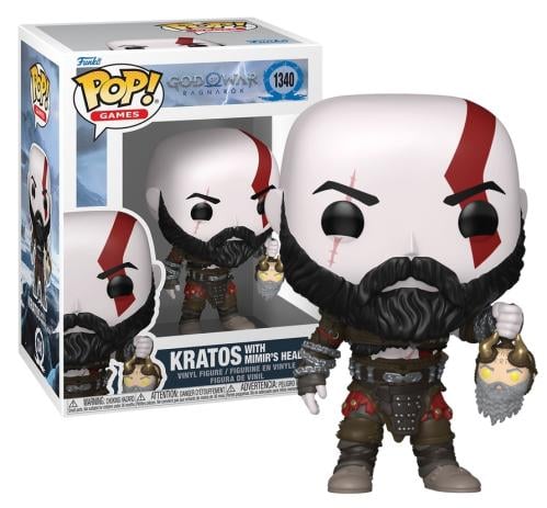Funko POP! God of War Ragnarök Kratos with Mimir's Head