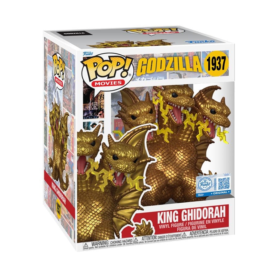 Godzilla Super Sized POP! Movies Vinyl Figure – King Ghidorah (Electric) – 15 cm